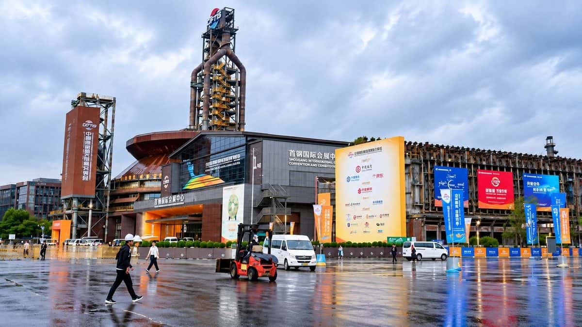 Beijing - travel and tour world Shougang park beijing venue showcasing ciftis international services fair and china tourism development