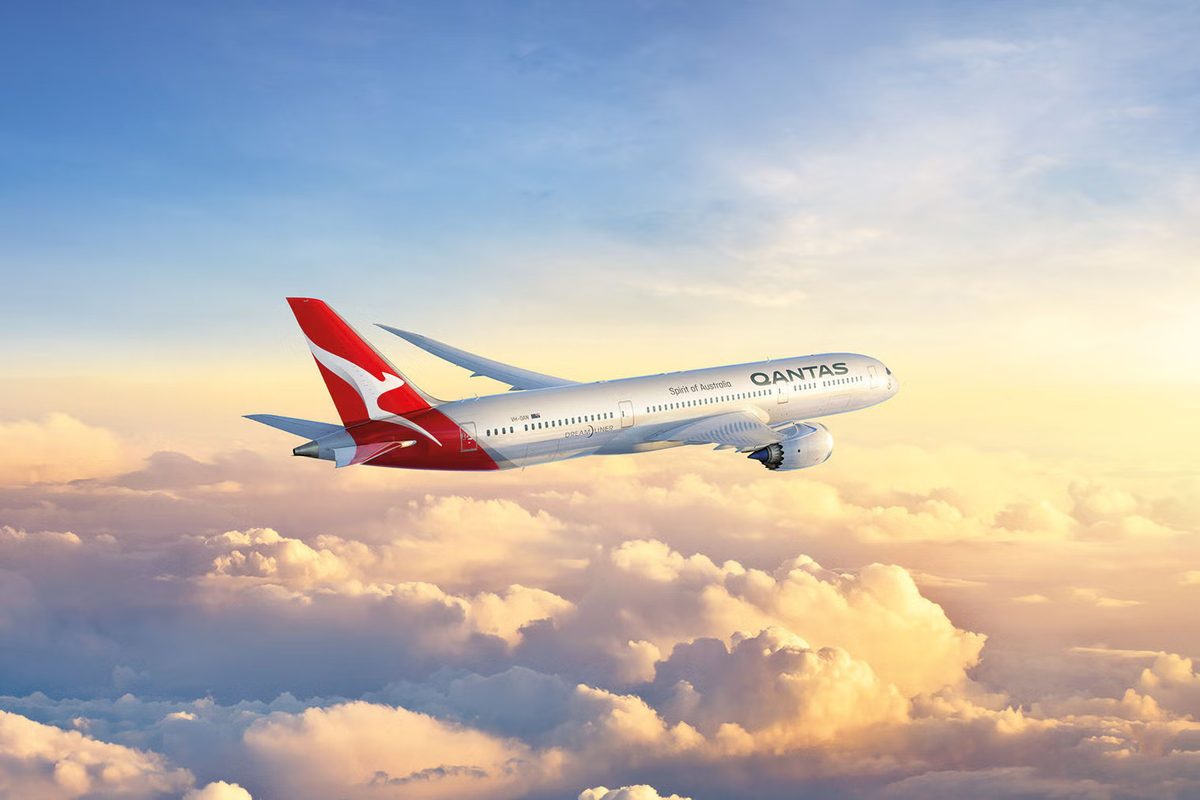 Qantas aircraft connecting brisbane australia with koror palau while supporting pacific tourism growth