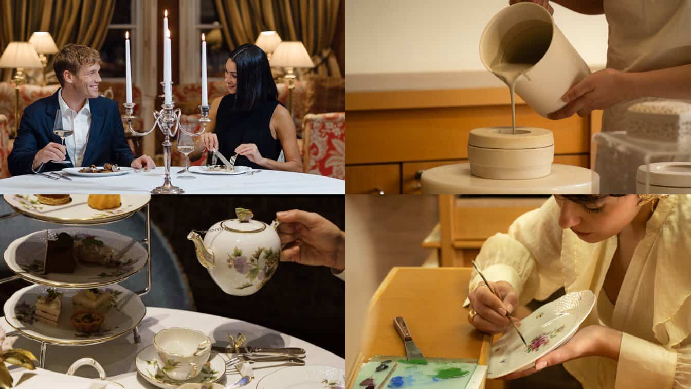 Four seasons budapest hungarian heritage experiences featuring herend porcelain craftsmanship and luxury cultural dining