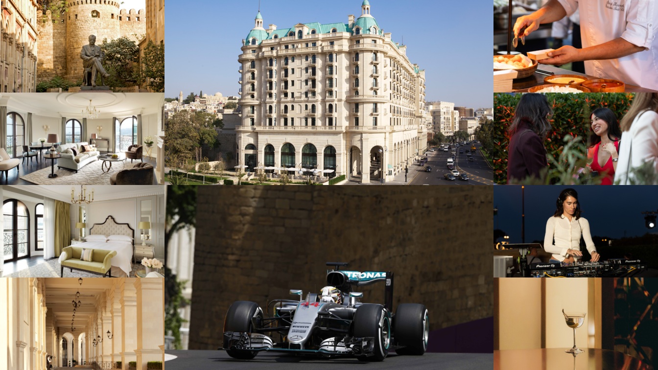 Four seasons hotel baku luxury hospitality experience during baku race weekend 2026 with racing circuit views and premium guest services