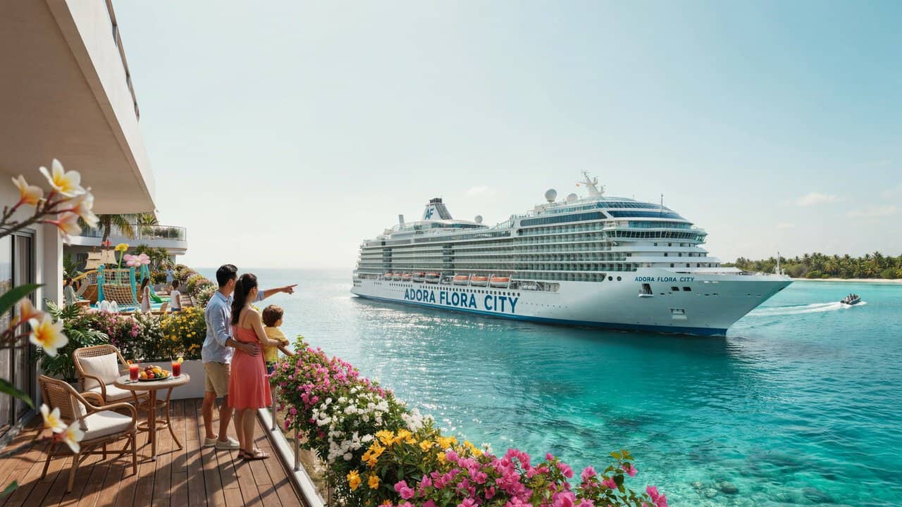 Adora flora city cruise ship family themed cabin experience with children&rsquo;s activities and onboard entertainment
