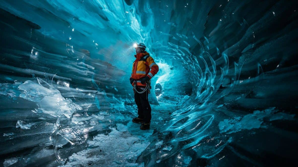 Volcanic lava tubes caves