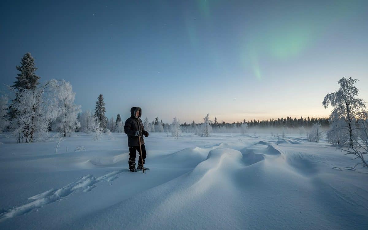 Deep winter silence