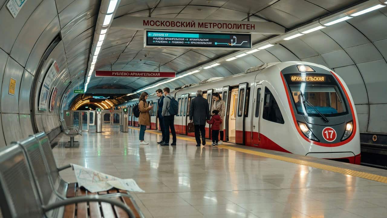 Moscow metro rublyovo-arkhangelskaya line opening with new underground station improving city connectivity
