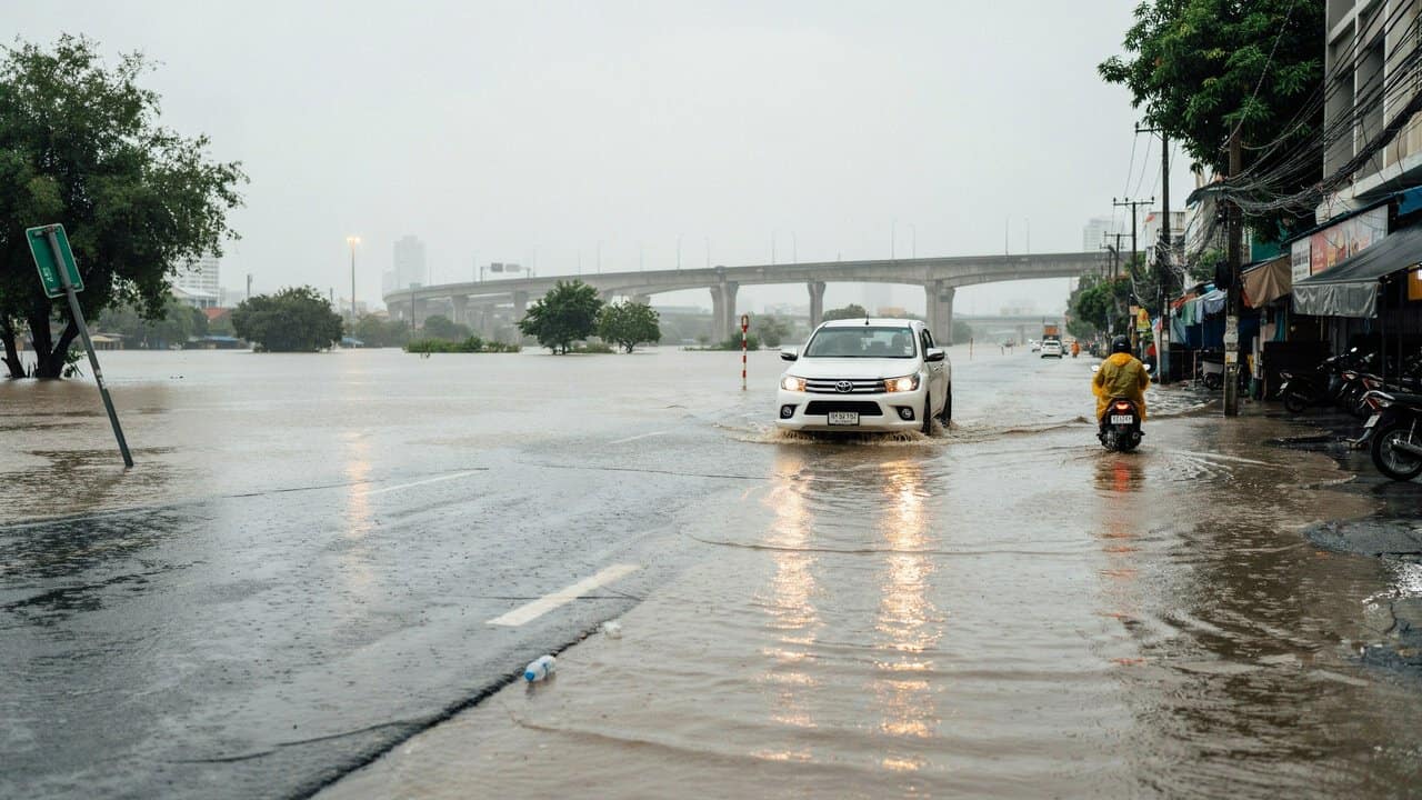 Thailand is facing a new bangkok flood crisis as heavy rains disrupt travel access and tourism movement now