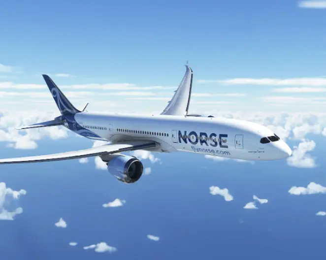 Norse atlantic boeing 787 aircraft at airport terminal showing changes to winter transatlantic flight schedules