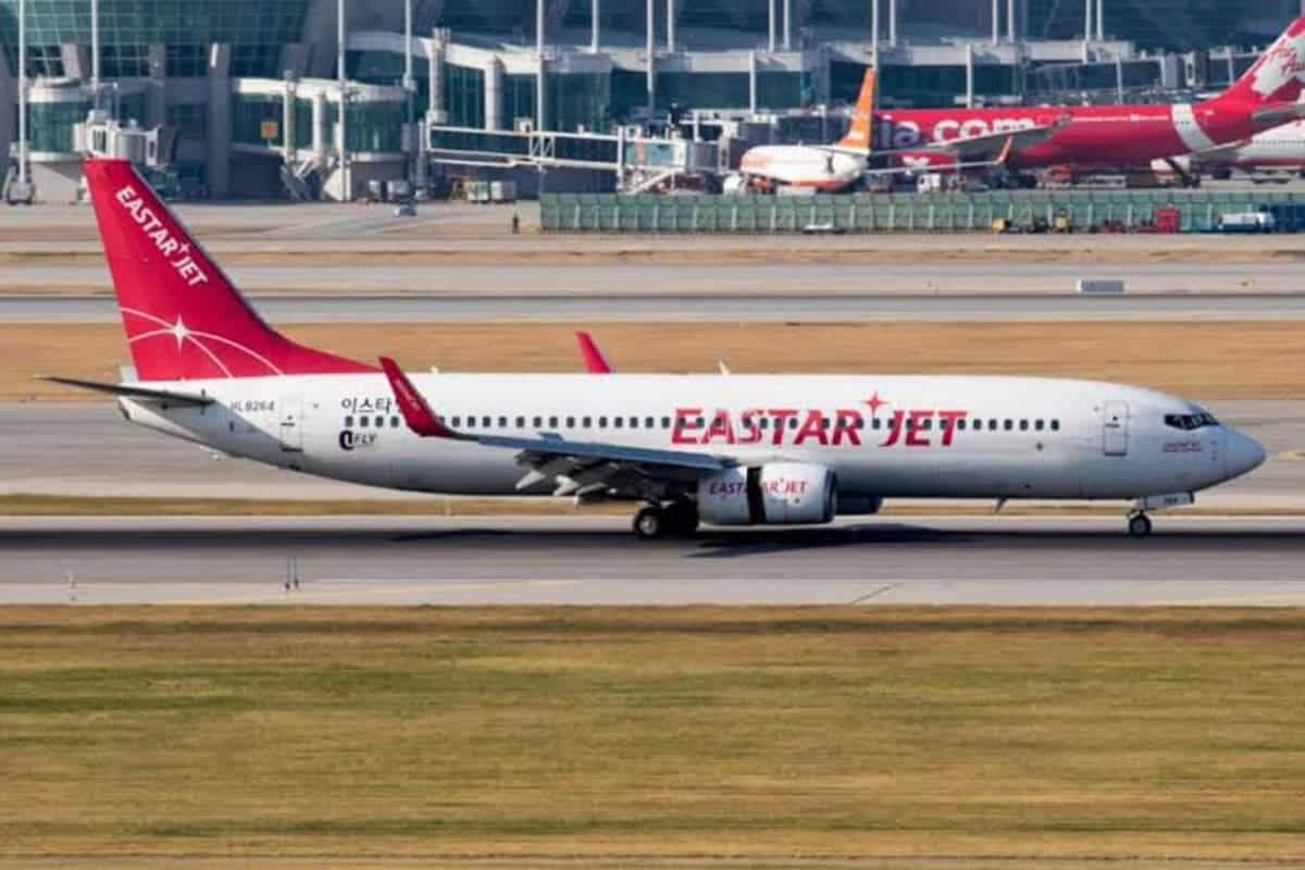 Eastar jet boeing 737-8 aircraft highlighting senior-friendly international flight discounts and accessible travel services