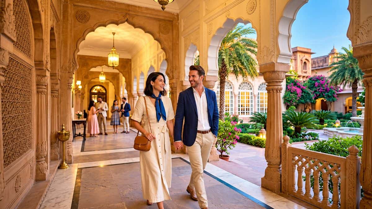 Nternational travellers exploring illuminated historic architectural monuments along an open cultural heritage circuit - travel and tour world Nternational travellers exploring illuminated historic architectural monuments along an open cultural heritage circuit.