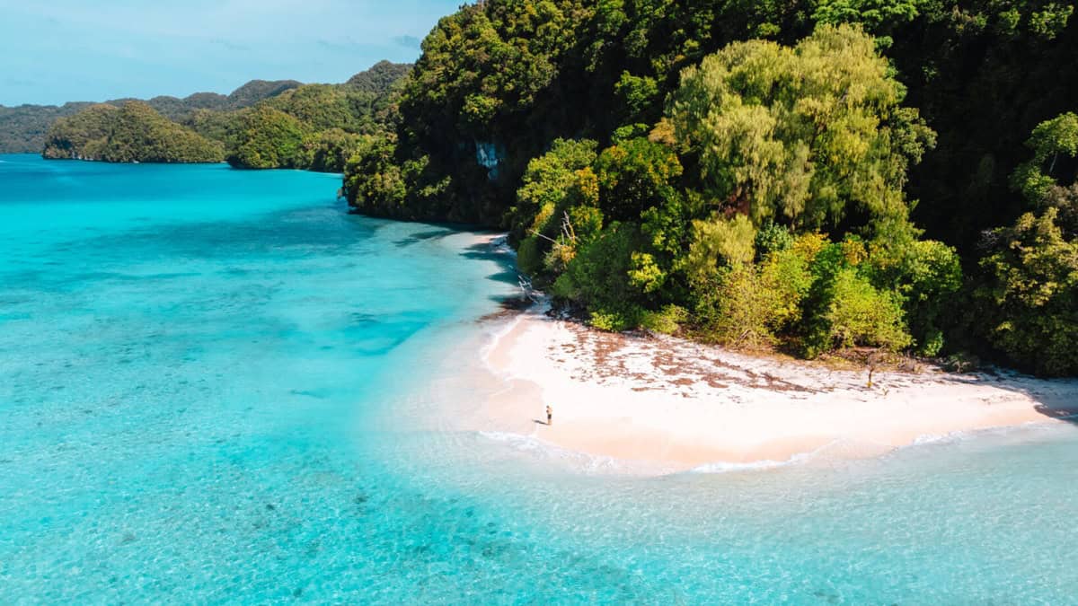 Palau coastline