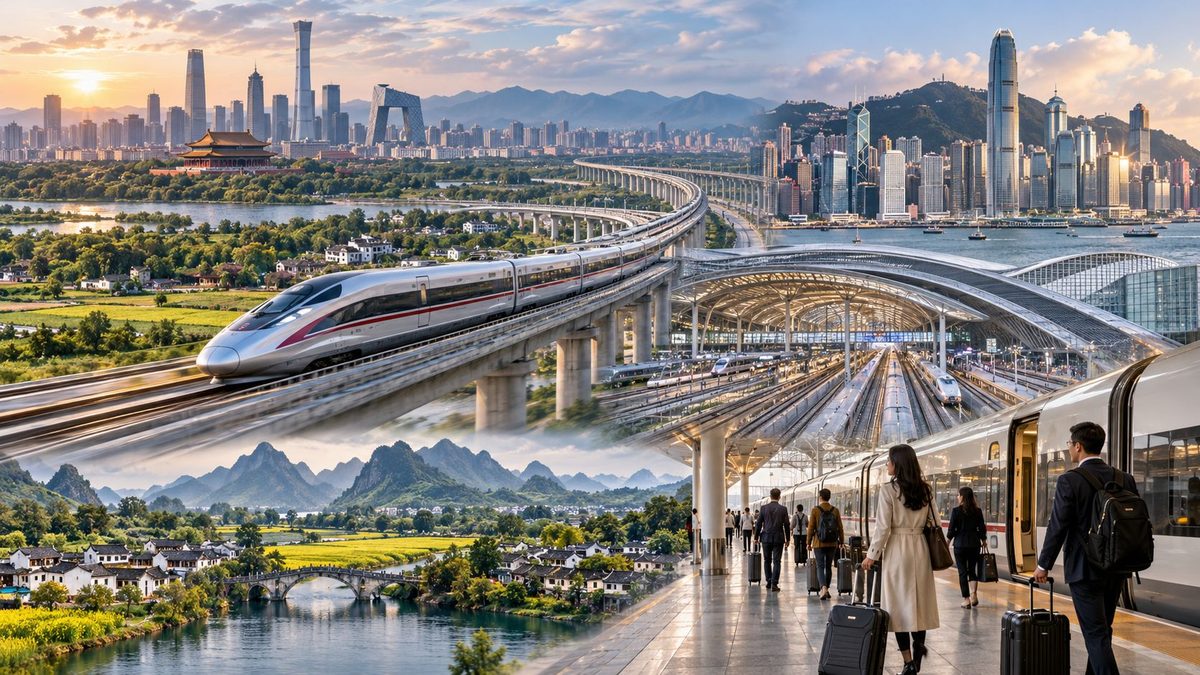 China's high-speed railway linking Beijing, Xiongan and Hong Kong
