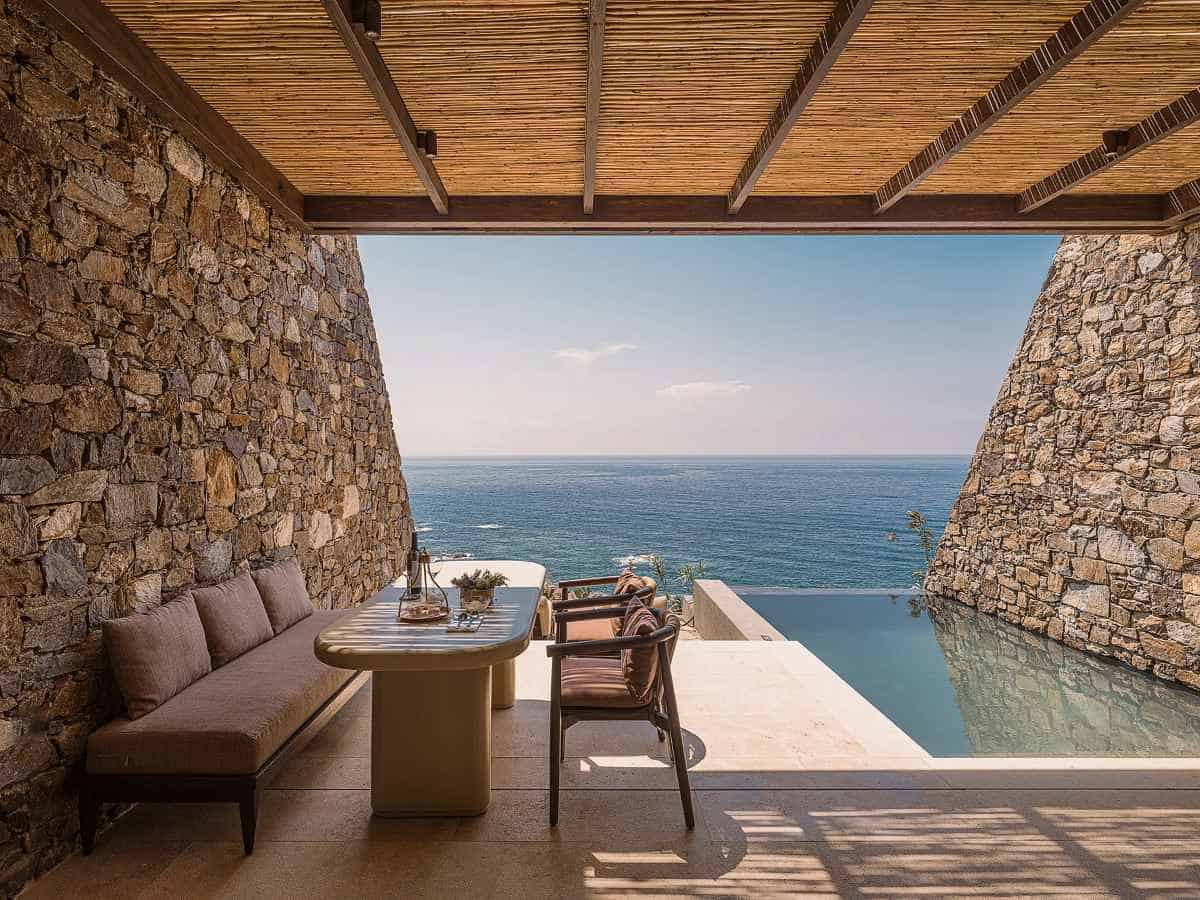 He revery brings luxury tented pavilions and cliffside suites to crete&rsquo;s coast.
