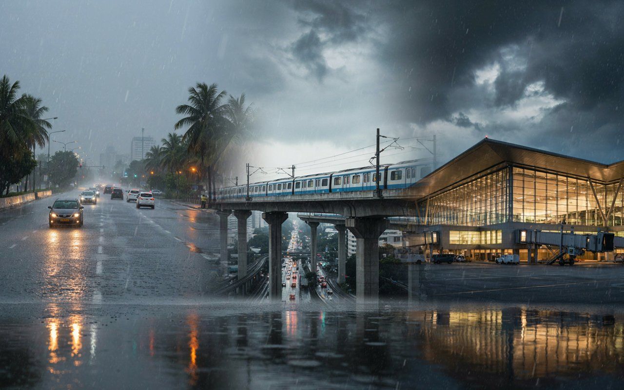 Severe monsoon travel disruptions in bangkok