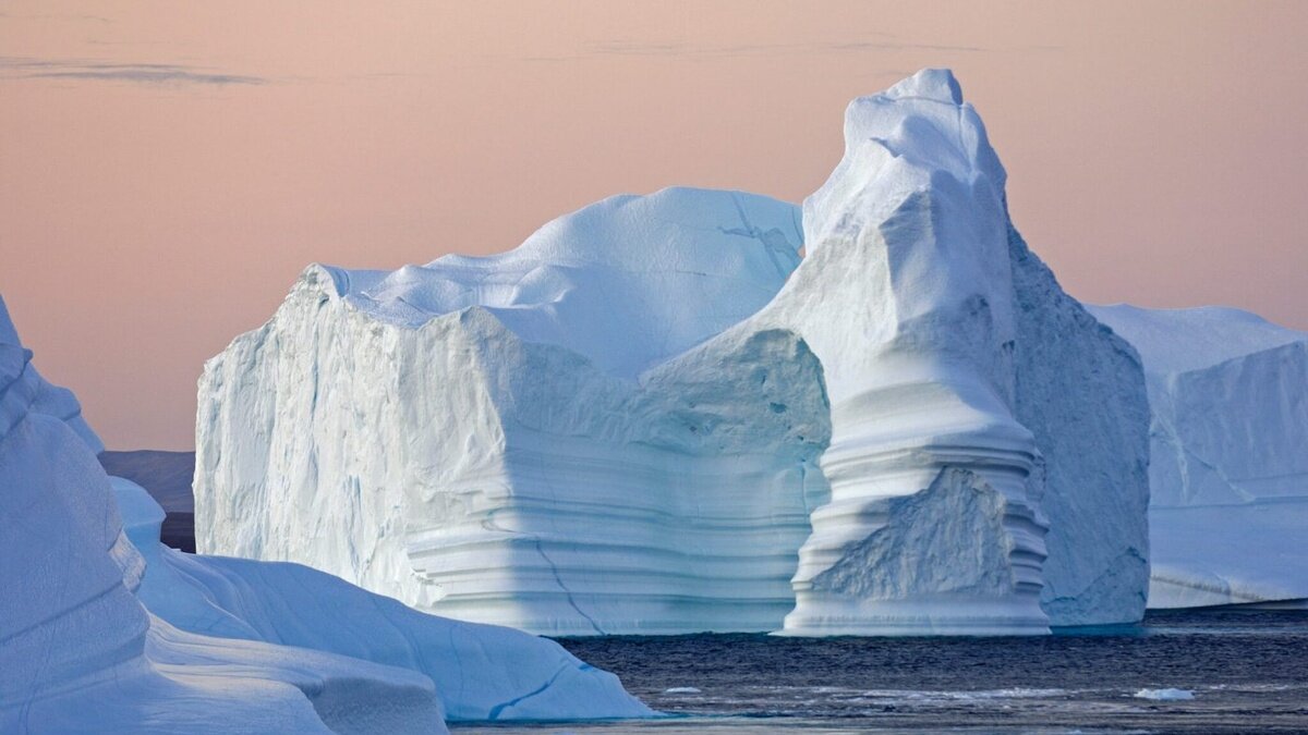 Giant iceberg in greenland waters