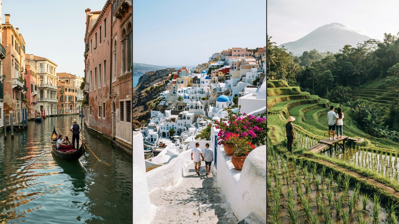 Venice joins santorini and bali as iconic romantic escapes adapt to changing travel trends: all you need to know