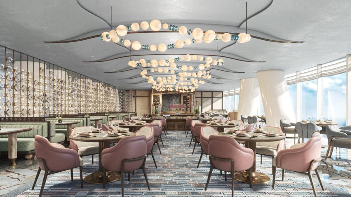 Yu yue heen at four seasons hotel guangzhou michelin-starred cantonese restaurant interior with elegant dining design