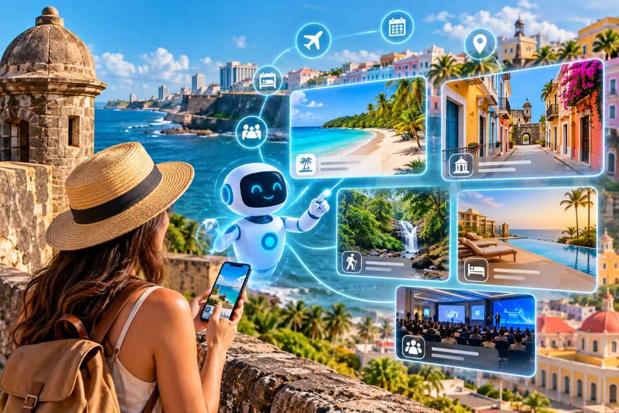Ai travel assistant in puerto rico - travel and tour world Puerto rico ai travel agents aim to connect tourists and event planners with hotels, attractions and local firms.