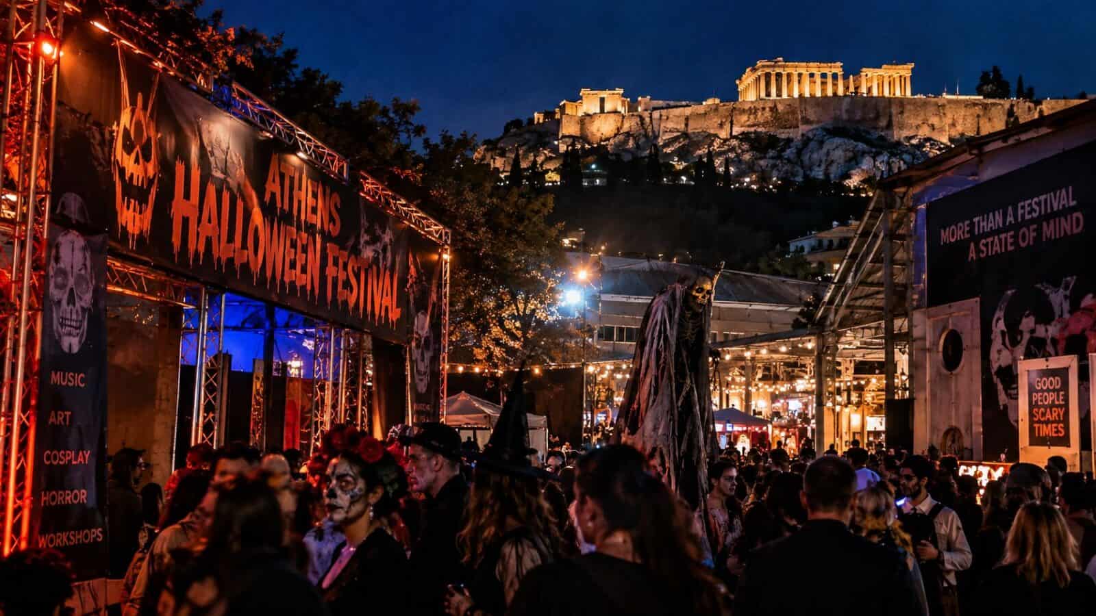 Athens halloween festival under the acropolis - travel and tour world Athens halloween festival under the acropolis