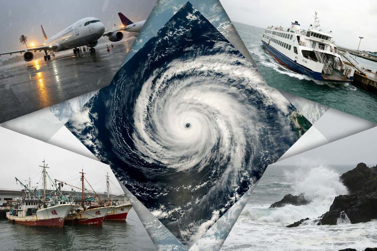 Super typhoon choi-wan over the deep ocean