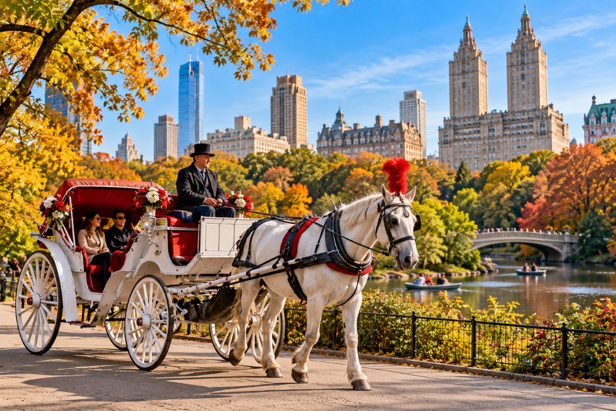 Autumn carriage ride in central park - travel and tour world New york city travel faces change as central park horse carriage ban advances after a tourist's tragic death.
