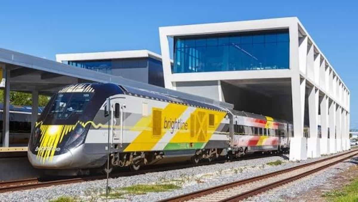 High-speed passenger train representing america's emerging rail network across California, Nevada and the Northeast