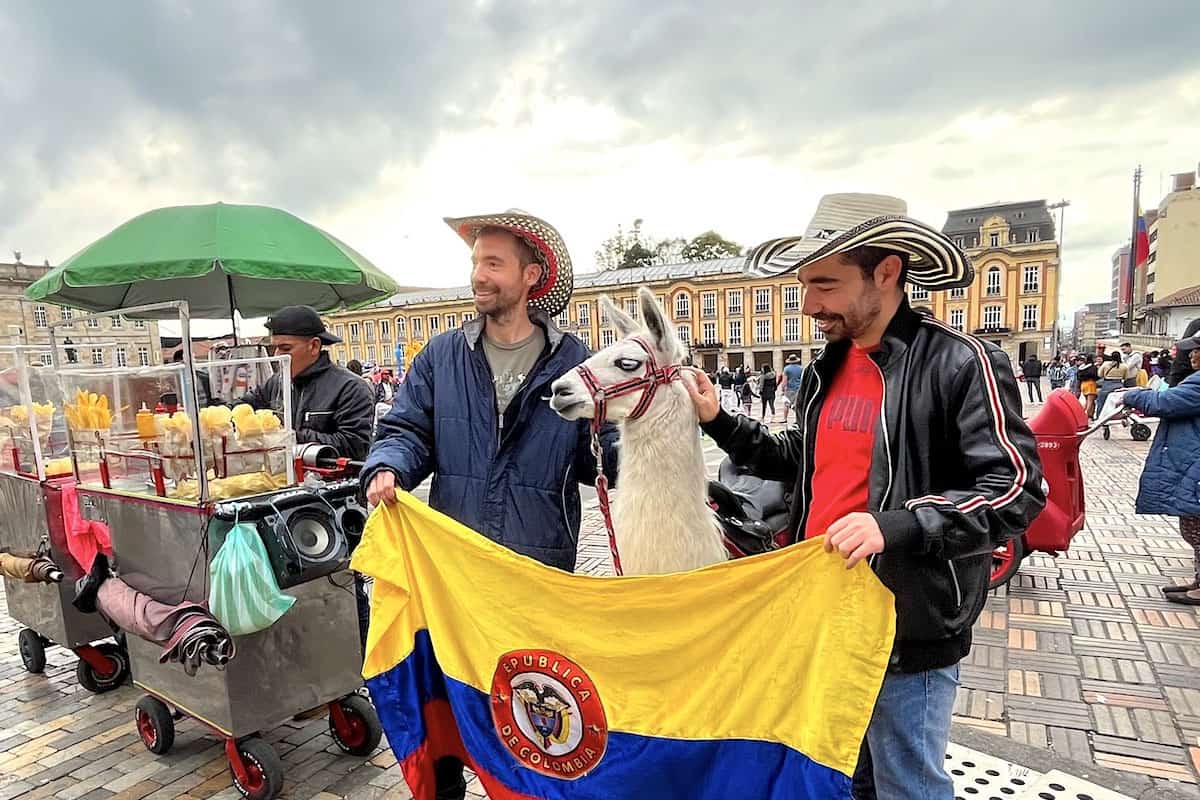 Artists in colombia street