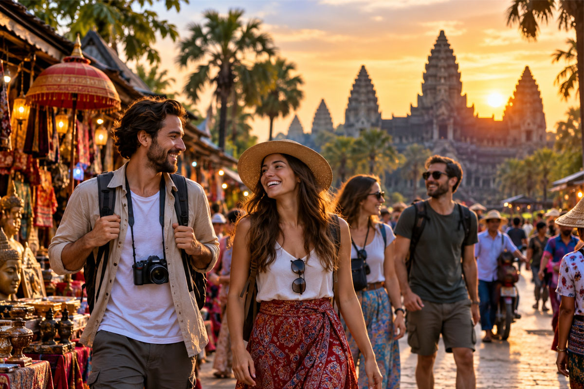Cambodia tourism - travel and tour world Travellers in cambodia