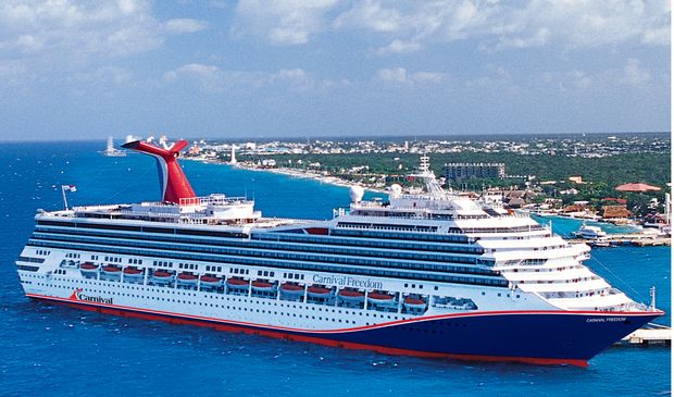 Carnival freedom - travel and tour world The cruise ship carnival freedom navigating calm blue ocean waters during its scheduled transatlantic repositioning voyage.