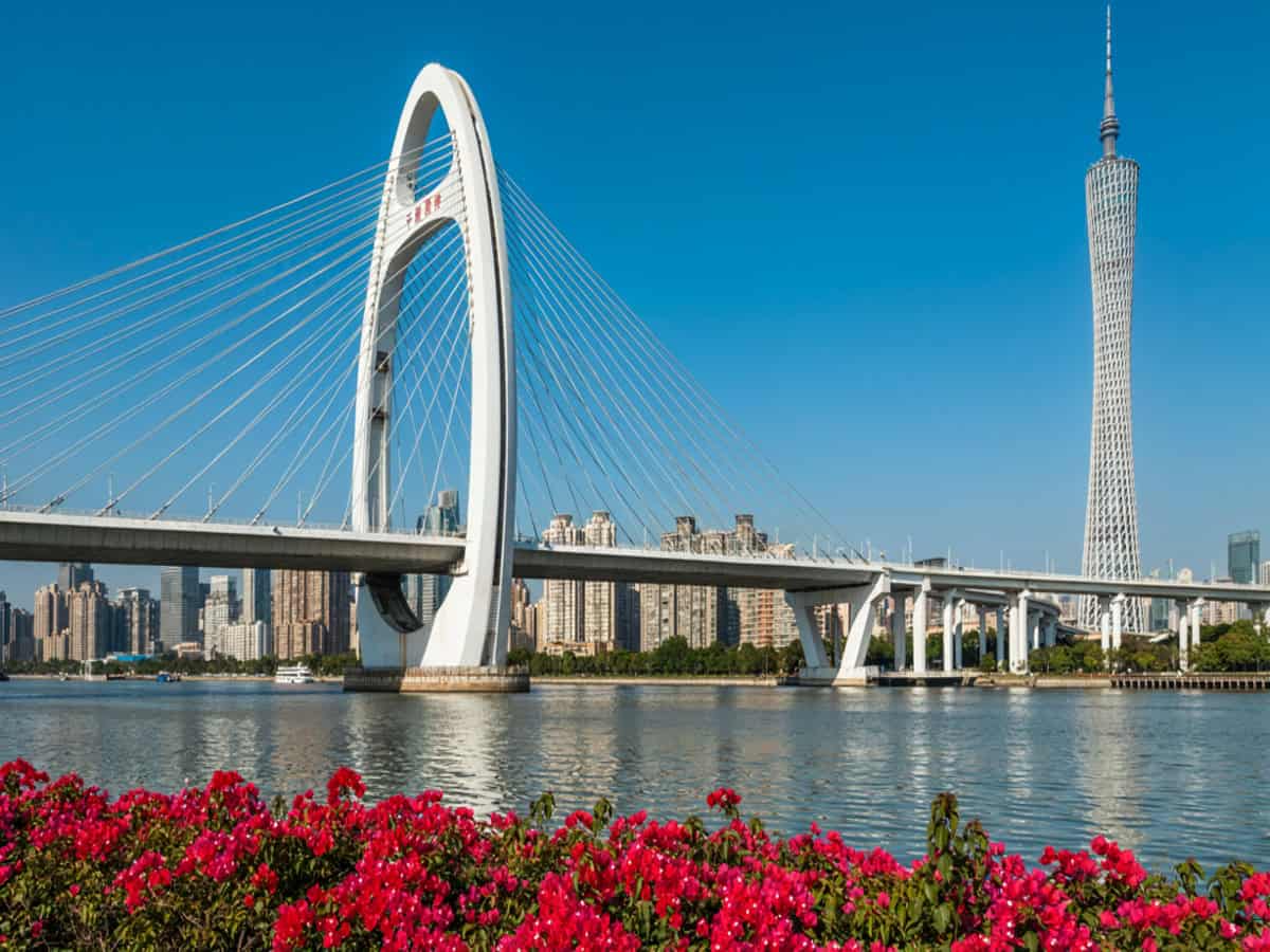 China - travel and tour world China’s huajiang grand canyon bridge towering above guizhou’s spectacular mountain landscape.