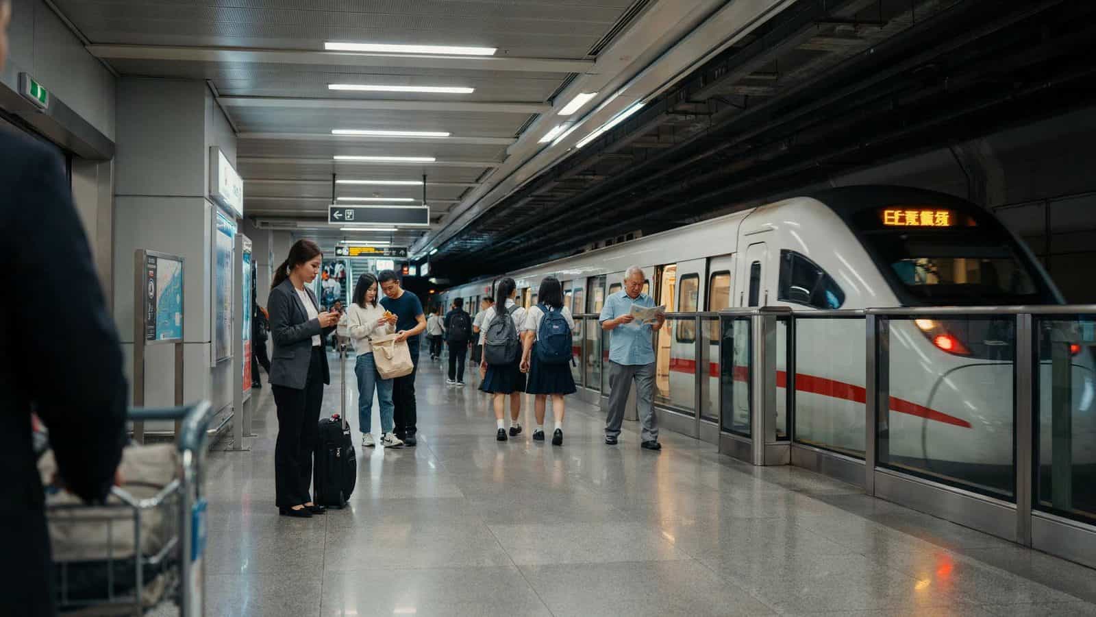 China mtr travel - travel and tour world Hong kong high-speed rail train connecting west kowloon with mainland china amid expanding cross-border travel.
