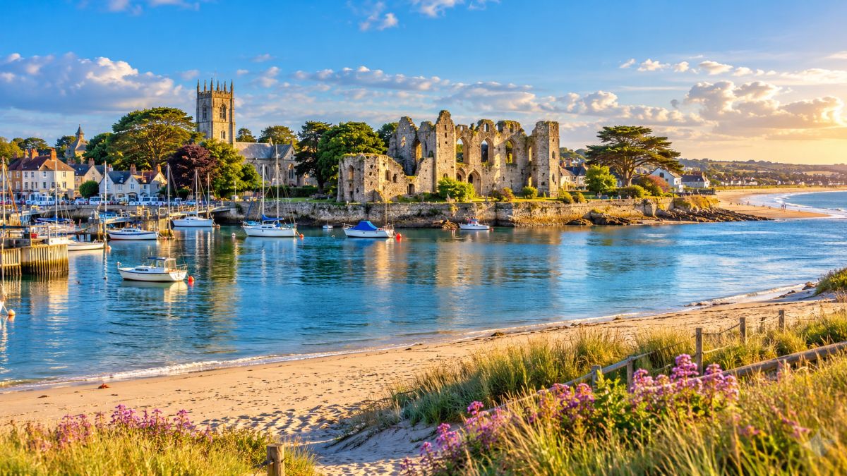Christchurch travel guide - travel and tour world Christchurch in dorset, england, featuring sandy beaches, historic norman ruins, picturesque riverside scenery and walking trails near bournemouth
