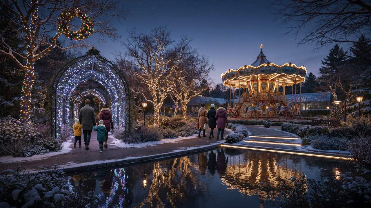 Christmas garden festivals - travel and tour world Dazzling winter light festivals as wichita's Botanica Prepares for a Festive Spectacle