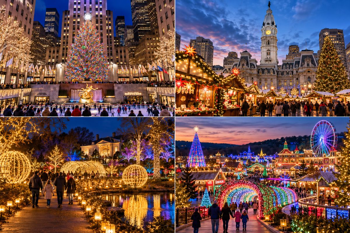 Christmas lights us - travel and tour world Christmas lights showdown across new york, philadelphia, nashville and branson in 2026.
