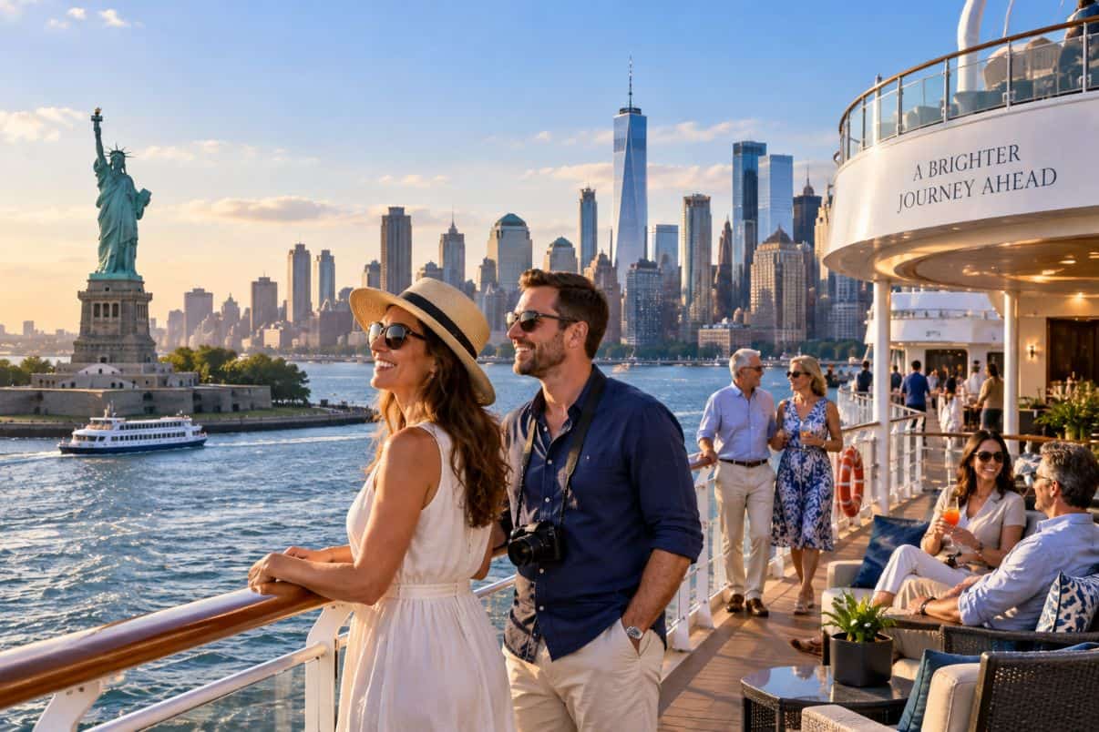 Cruising in new york skyline - travel and tour world New york