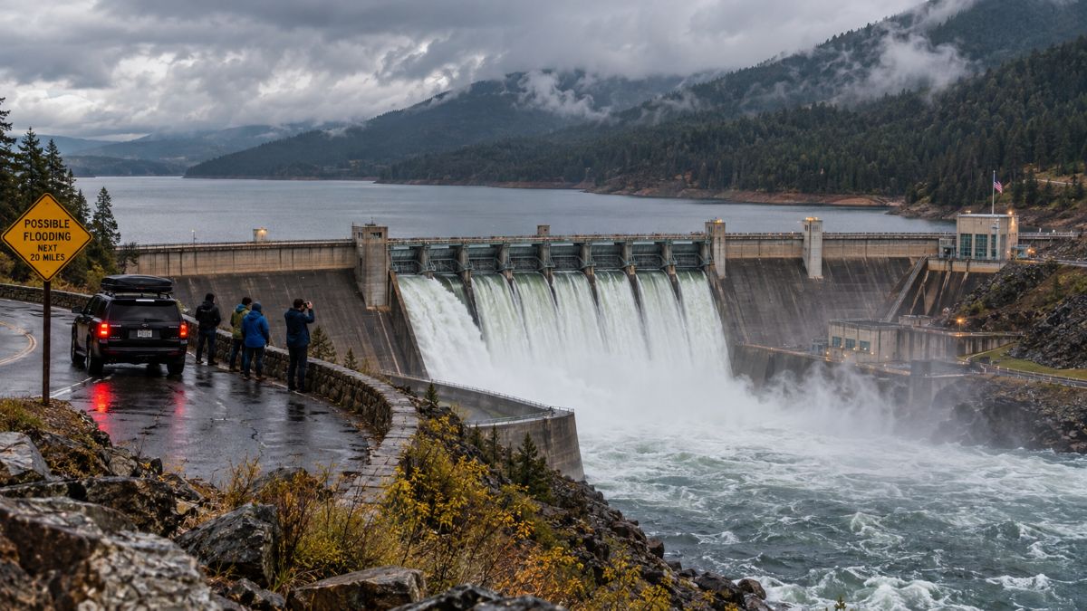 El ni&ntilde;o dam safety travel risks