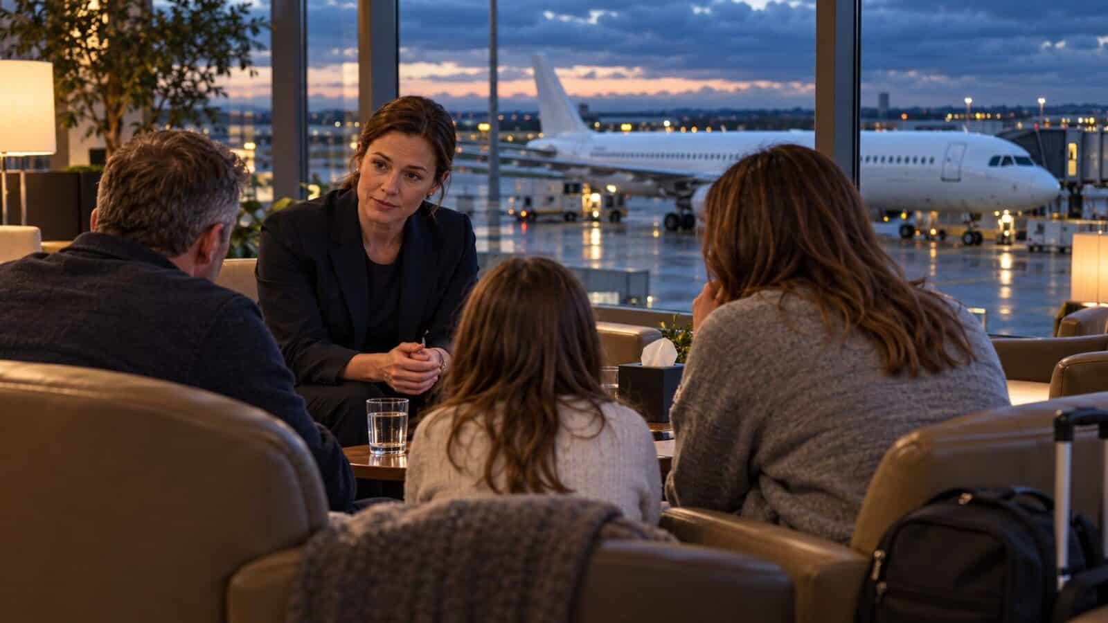 Uk - travel and tour world Illustration of airport family assistance accompanying the uk aviation emergency plan.