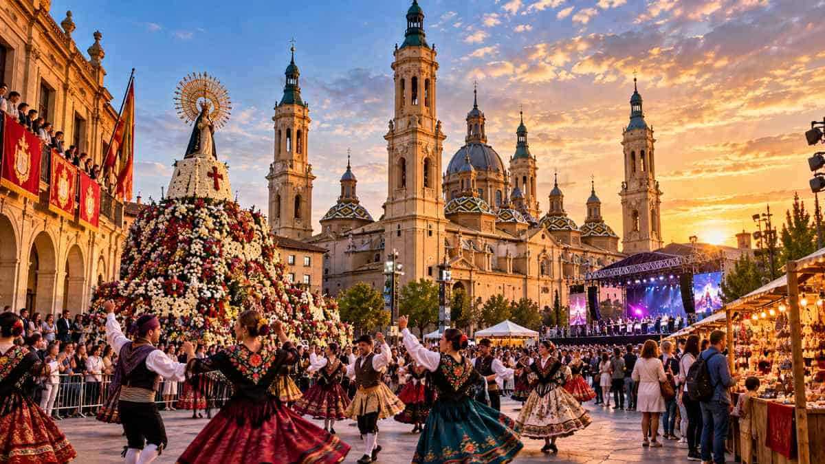 Folkloric - travel and tour world Zaragoza celebrates its cultural heritage during pilar festivities