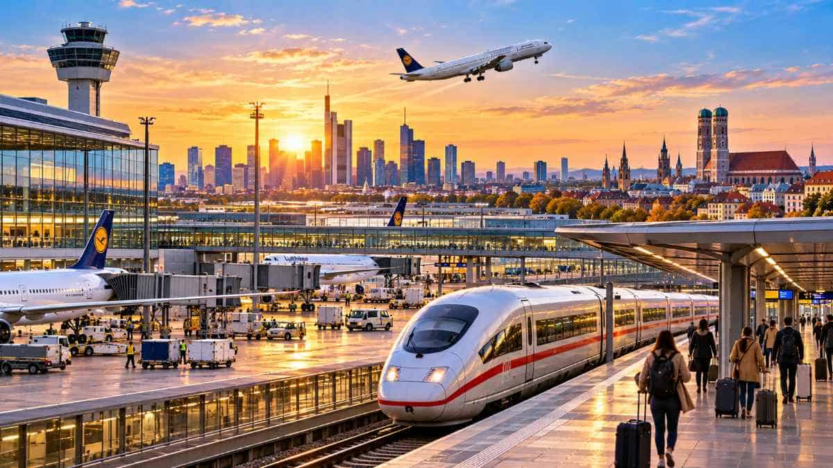 Germany strengthens sustainable connections between air and rail travel