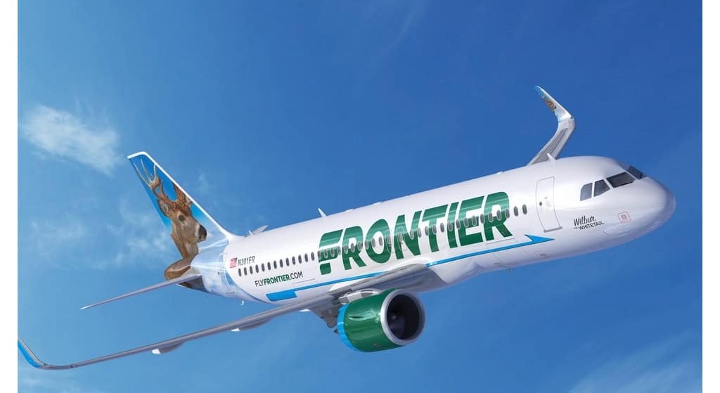 Frontier airlines - travel and tour world Frontier airlines up in the sky