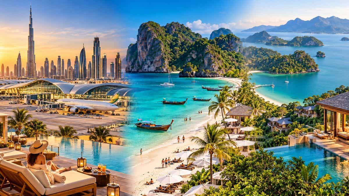 Golden horizons_ city beach island - travel and tour world Uae, thailand and malaysia compete for winter-sun travellers with luxury hotels, tropical beaches and international aviation