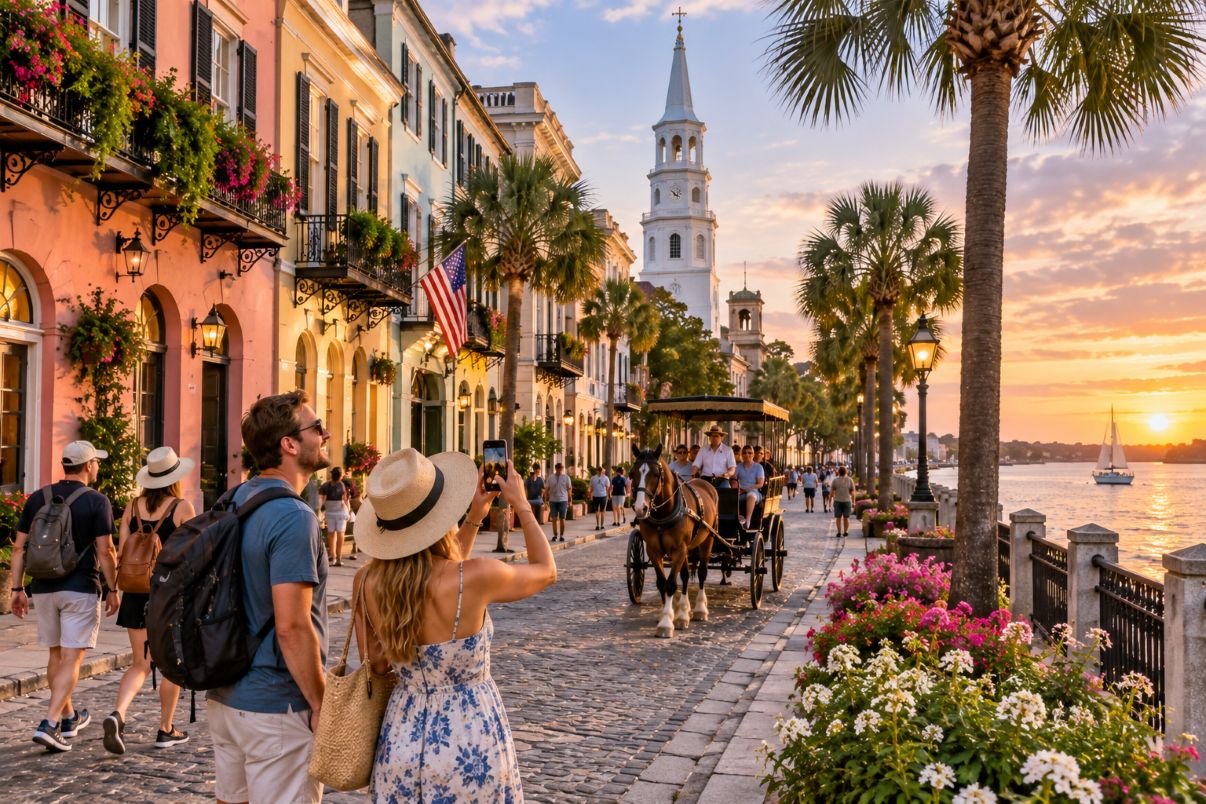 Golden hour stroll by the waterfront in charleston - travel and tour world Charleston travel shines as south carolina's historic city wins America's best small city title for the 15th time.
