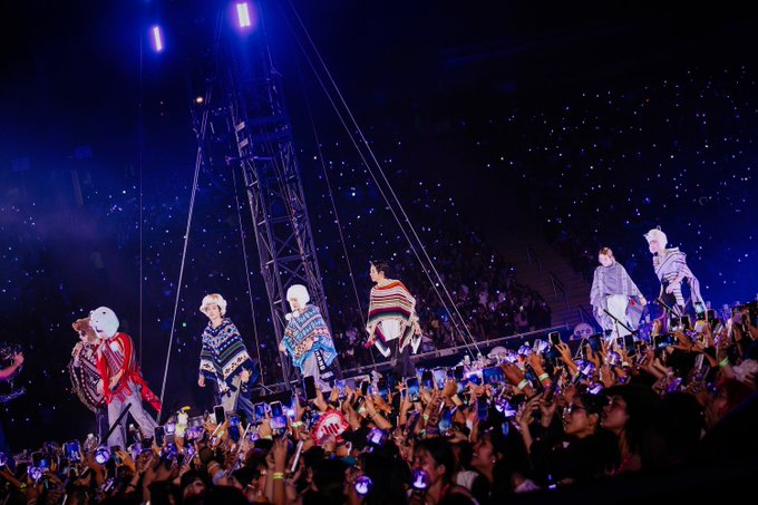 Bts performing during the arirang world tour, which attracted 151,500 fans to three concerts at estadio san marcos in lima, peru, in october 2026.
