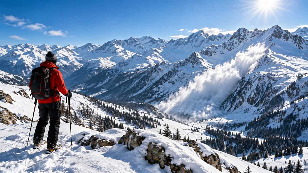 Alpine avalanche