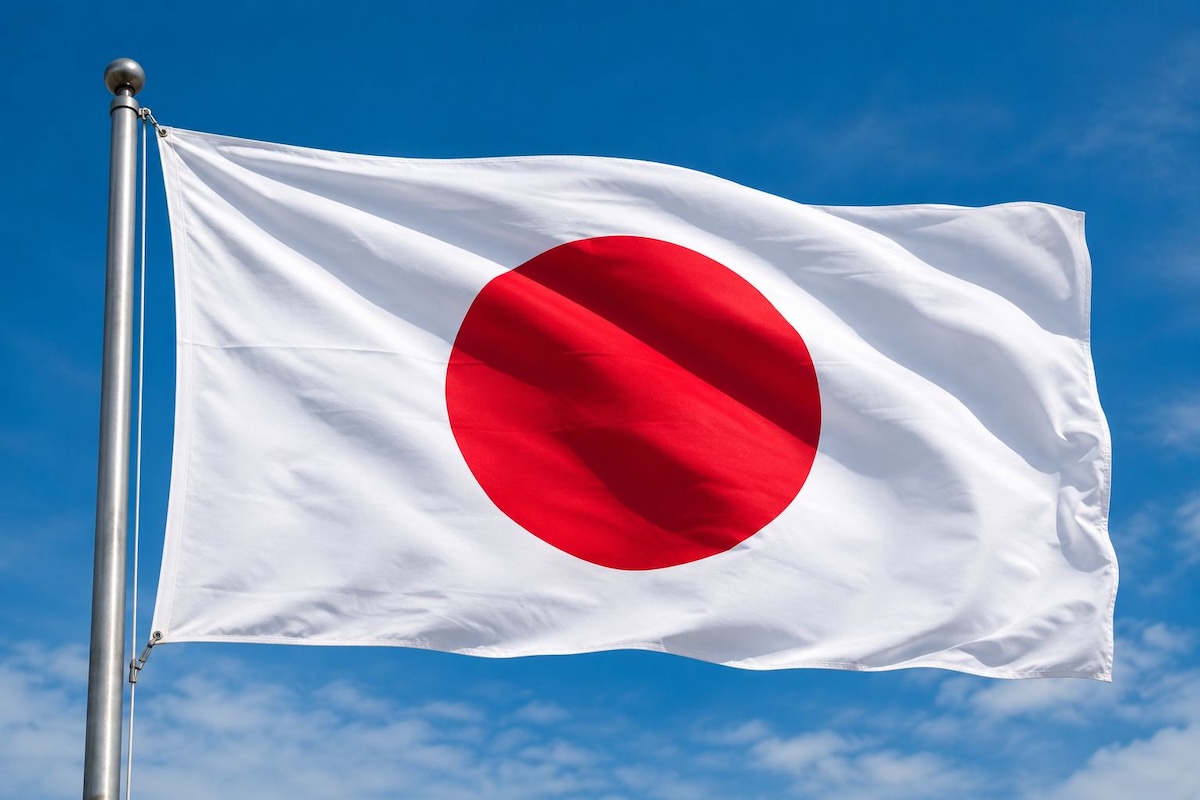 Japan flag - travel and tour world Japan flag
