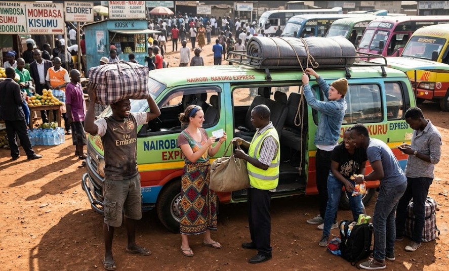 Travellers helping during protests