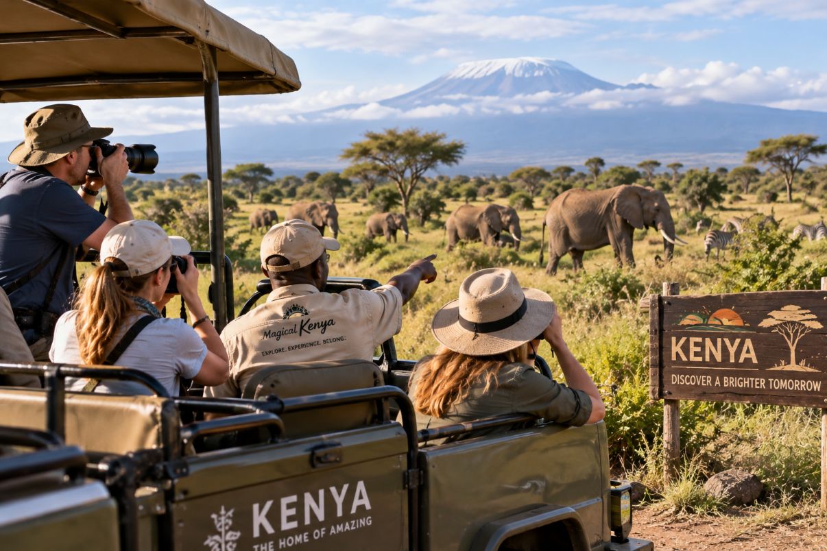 Kenya safari adventure with elephants - travel and tour world Kenya travel gains momentum as a washington partnership targets us tourists, investors and cultural exchange.