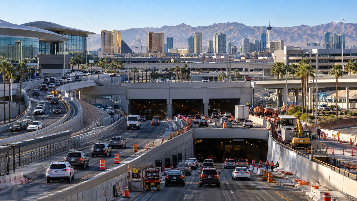Las-vegas-airport-interchange-rush-1 - travel and tour world Las vegas airport travel