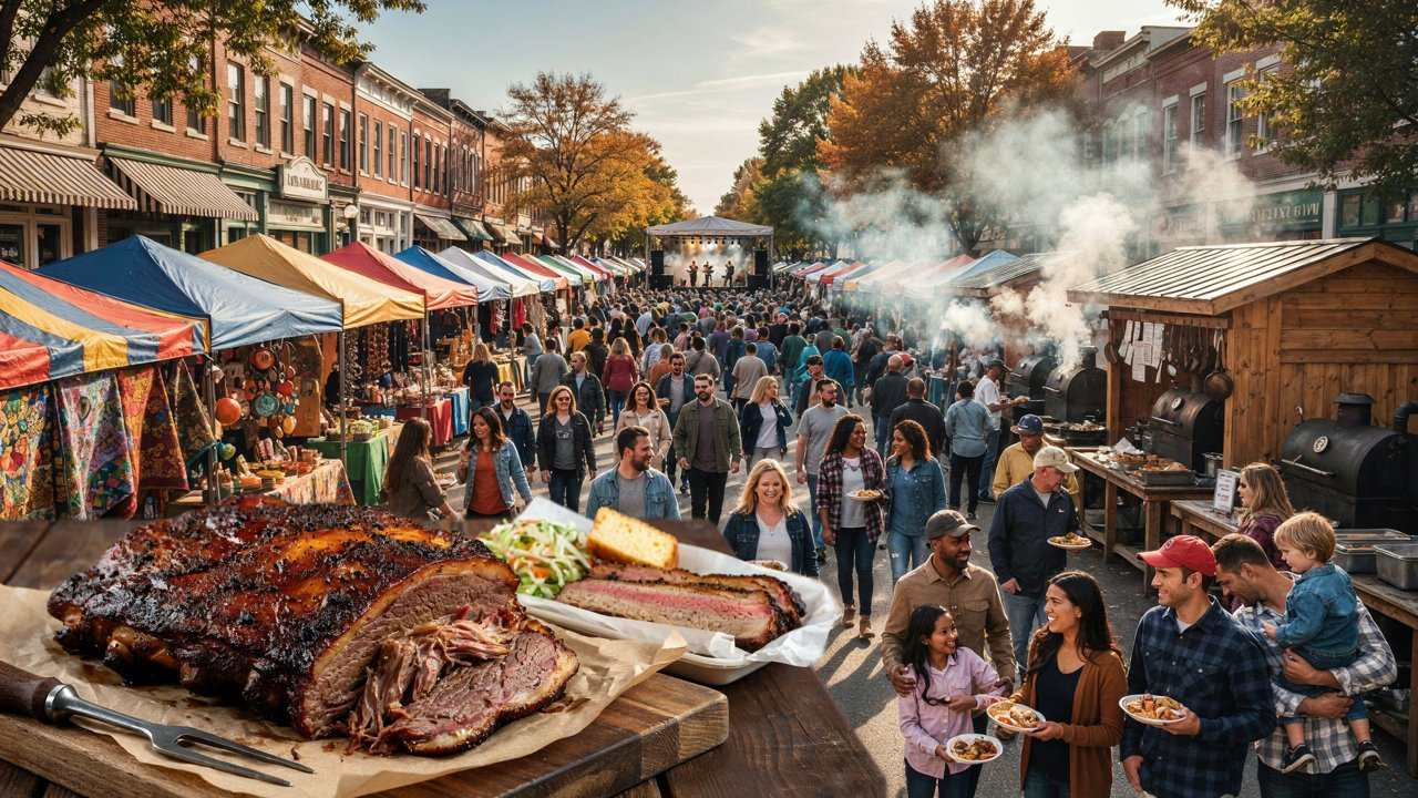 Lexington barbecue festival 2026 crowds enjoying north carolina food celebrations