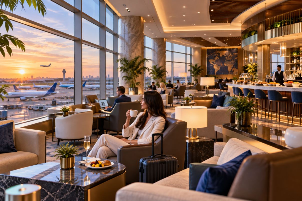 Luxurious airport lounge - travel and tour world American express airport lounge expand in newark, philadelphia, houston and london through 2028.