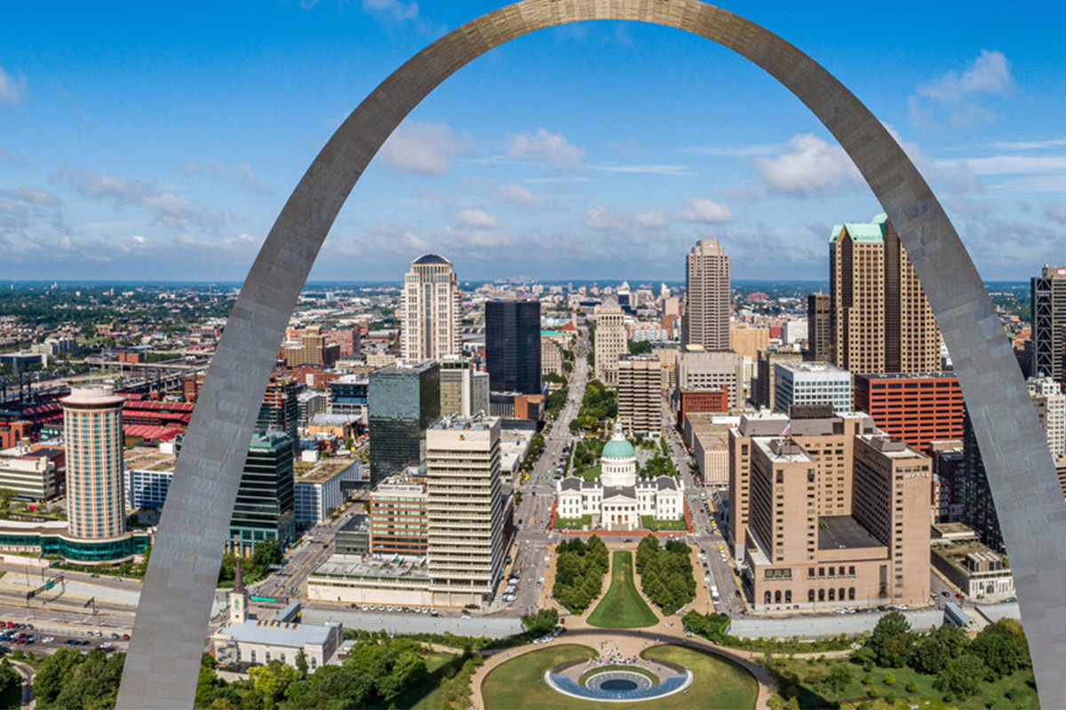 Overview of st louis in missouri