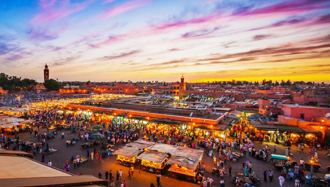 Bird's eye view of Morocco